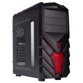 Black Lion PG1137 Midi-Tower Negro, Rojo