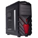 Black Lion PG1137 Midi-Tower Negro, Rojo
