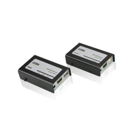 Aten VE803 AV transmitter & receiver Negro, Gris