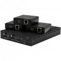 Juego Extensor HDBaseT de 3 Puertos - Alargador HDMI por Cable Cat5 con 3 Receptores - Hasta 4K ST124HDBT