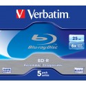 Verbatim BD-R SL 25GB 6 x 5 Pack Jewel Case BD-R 25GB 43715