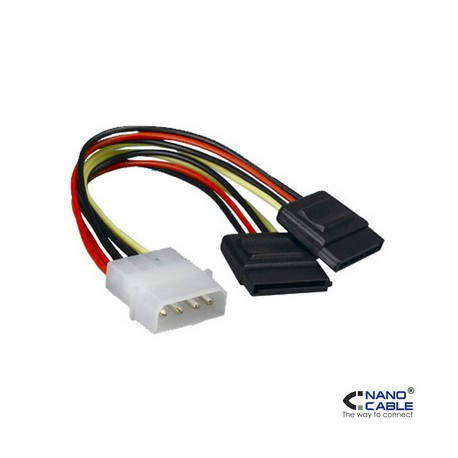 Nanocable Molex a SATA x2