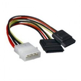 Nanocable Alimentacion SATA 30cm 5.25 Molex 4PIN M-2xSATA/H