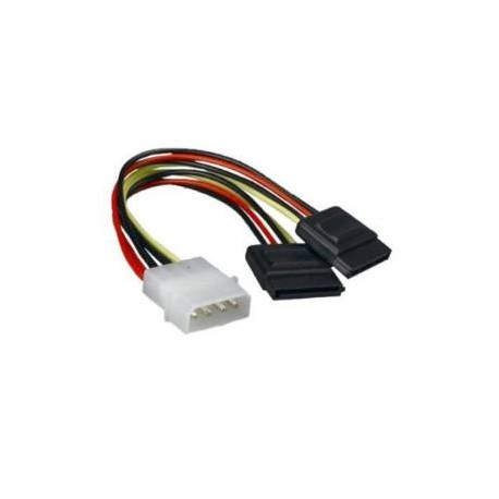 Nanocable Alimentacion SATA 30cm 5.25 Molex 4PIN M-2xSATA/H