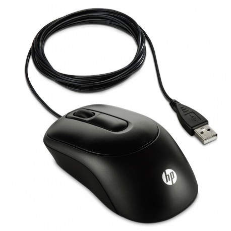 HP X900 Wired Mouse USB Óptico 1000DPI Ambidextro Negro V1S46AA ABB