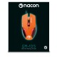 NACON GM-105 USB Óptico 2400DPI mano derecha Negro, Naranja PCGM-105ORANGE