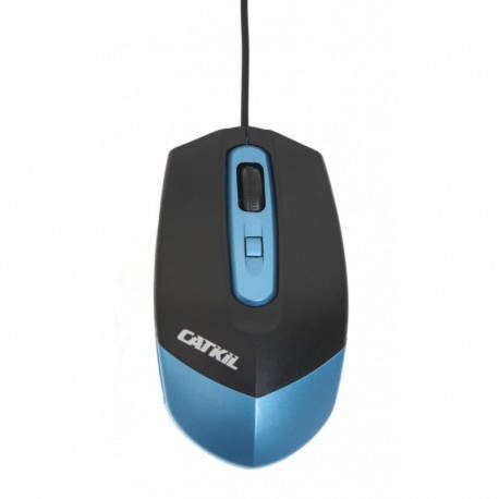 Catkil Dallas USB Óptico 1000DPI Negro, Azul CTK016
