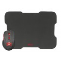 Trust Ziva USB Óptico 3000DPI Negro, Rojo ratón 21963