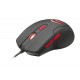 Trust Ziva USB Óptico 3000DPI Negro, Rojo ratón 21963