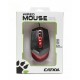Catkil Dallas USB Óptico 1000DPI Negro, Rojo CTK015