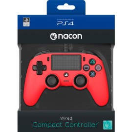 NACON Compact Controller Colour Edition Gamepad PlayStation 4 Rojo 3499550360714