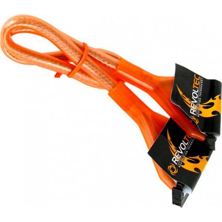 Revoltec cable Floppy UV 48cm Naranja