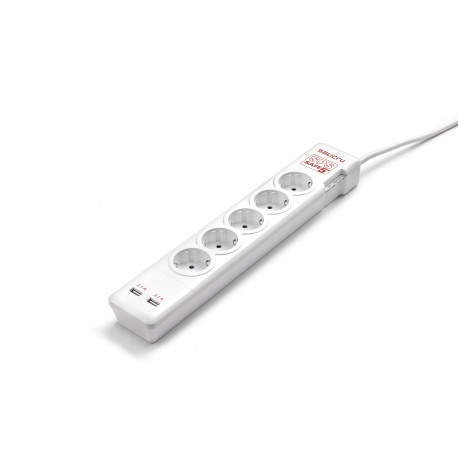 Salicru SPS Safe 5+ 5salidas AC 250V 1.5m Blanco 680BA000002