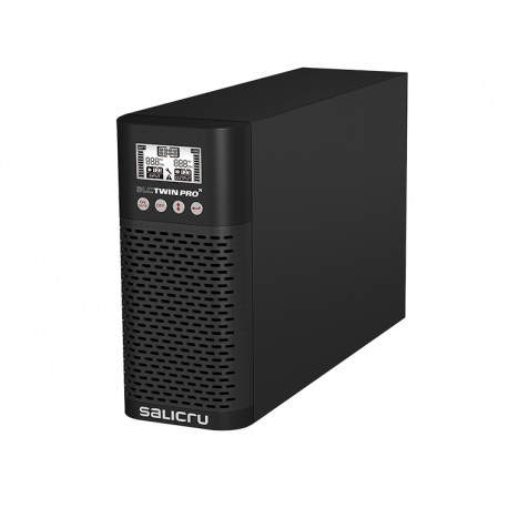 Salicru SLC-700-TWIN PRO2 Doble conversión (en línea) 700VA 3salidas AC Torre Negro 699CA-01