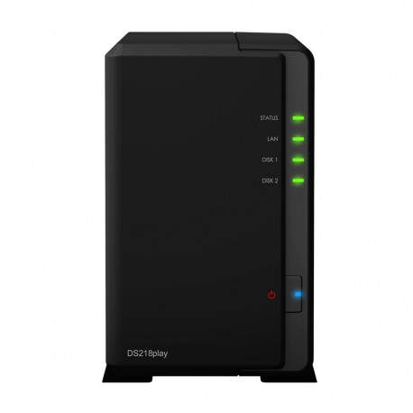 Synology DS218play NAS Compacto Ethernet Negro