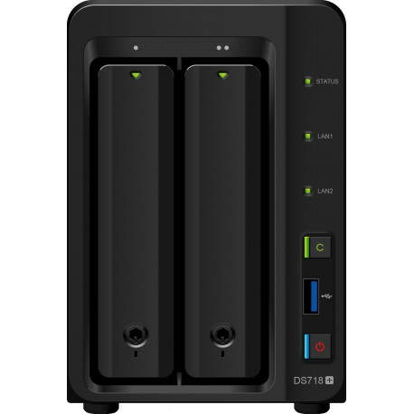 Synology DS718+ NAS Escritorio Ethernet Negro