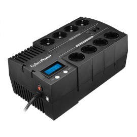 CyberPower BR700ELCD Línea interactiva 700VA 8AC Negro