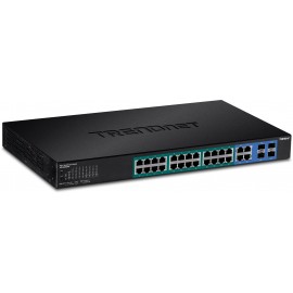 Trendnet TPE-5028WS Gestionado Gigabit Ethernet (10/100/1000) Energía sobre Ethernet (PoE) 1U Negro