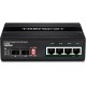 Trendnet TI-UPG62 No administrado L2 Gigabit Ethernet (10/100/1000) Energía sobre Ethernet (PoE) Negro TI-UPG62