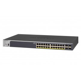 Netgear GS728TPP Gestionado L2/L3/L4 Gigabit Ethernet (10/100/1000) Energía sobre Ethernet (PoE) 1U Negro GS728TPP-200EUS