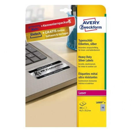 Avery L6009-8 Plata