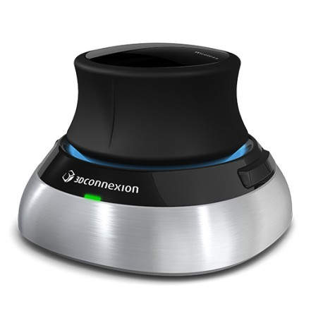 3Dconnexion SpaceMouse Wireless RF inalámbrica + USB 6DoF Negro, Plata 3DX-700043