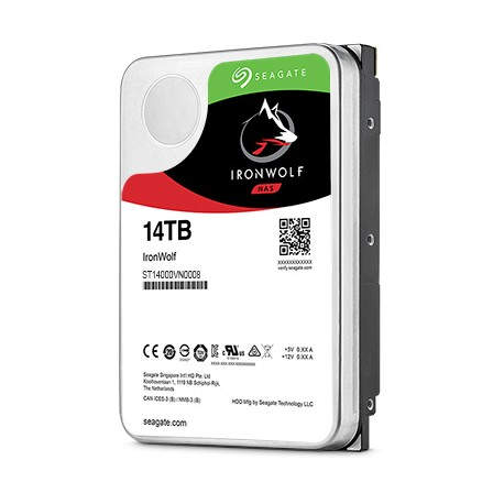 Seagate NAS HDD 12TB IronWolf disco duro interno Unidad de disco duro 12000 GB Serial ATA III ST12000VN0008