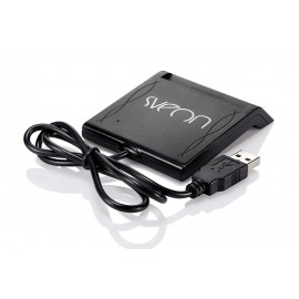Sveon lector de tarjeta inteligente Interior Negro USB 2.0 SCT022M