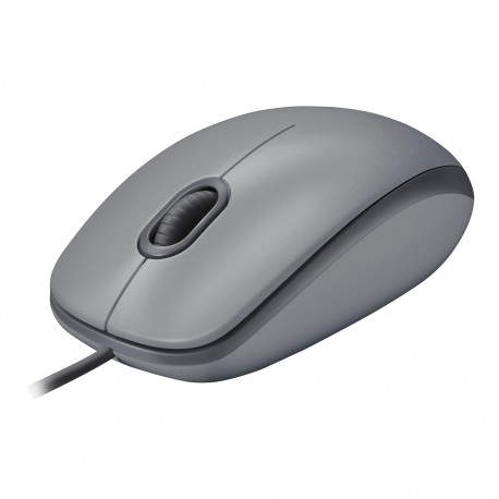 Logitech M110 ratón USB Óptico 1000 DPI Ambidiestro Gris 910-005490