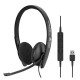 Sennheiser SC 160 USB Binaural Diadema Negro 508315