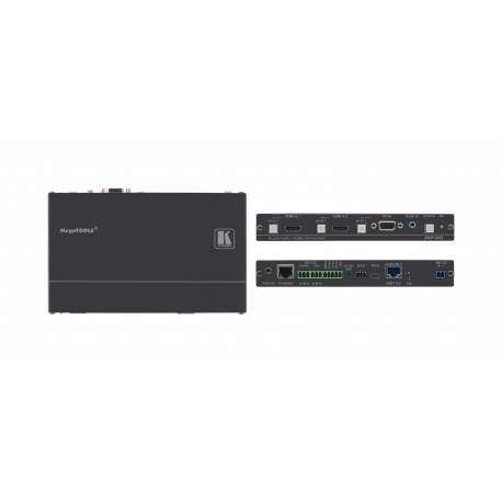 Kramer Electronics extensor audio/video AV transmitter Negro DIP-20