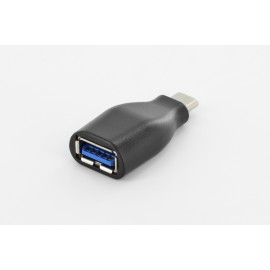 ASSMANN Electronic adaptador de cable USB C USB A Negro