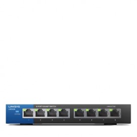 Linksys No administrado Gigabit Ethernet (10/100/1000) Negro, Azul LGS108-EU-RTL