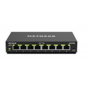 Netgear Gestionado Gigabit Ethernet (10/100/1000) Negro GS308E-100PES