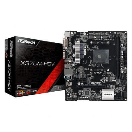 Asrock X370M-HDV AMD X370 Zócalo AM4 Micro ATX 90-MXB8Q0-A0UAYZ