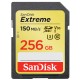 Sandisk Exrteme 256 GB memoria flash SDXC Clase 10 UHS-I SDSDXV5-256G-GNCIN