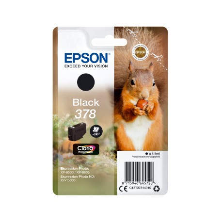 Epson 378 5.5ml 240páginas Negro cartucho de tinta C13T37814020