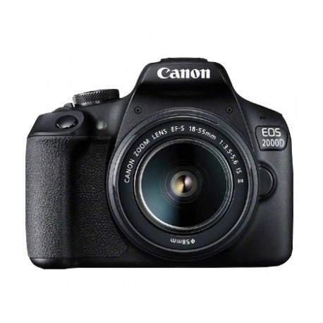 Canon EOS 2000D BK 18-55 IS + SB130 +16GB  SLR 24,1 MP  Negro 2728C013