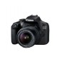 Canon EOS 2000D BK 18-55 IS + SB130 +16GB  SLR 24,1 MP  Negro 2728C013