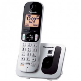 PanasonicTeléfono DECT Metálico Identificador de llamadas KX-TGC210SPS