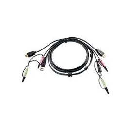 Aten 2L-7D02UH 1.8m Negro