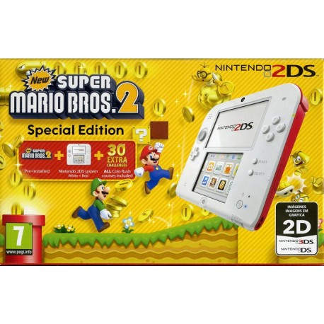 Nintendo 2DS + New Super Mario Bros. 2  Rojo y blanco 2203849