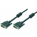 LogiLink 2m DVI-D cable DVI Negro CD0001