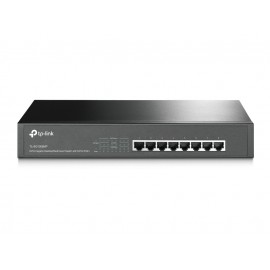 TP-LINK 8 Port Gigabit PoE Switch No administrado Gigabit Ethernet (10/100/1000) Negro TL-SG1008MP