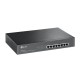 TP-LINK 8 Port Gigabit PoE Switch No administrado Gigabit Ethernet (10/100/1000) Negro TL-SG1008MP