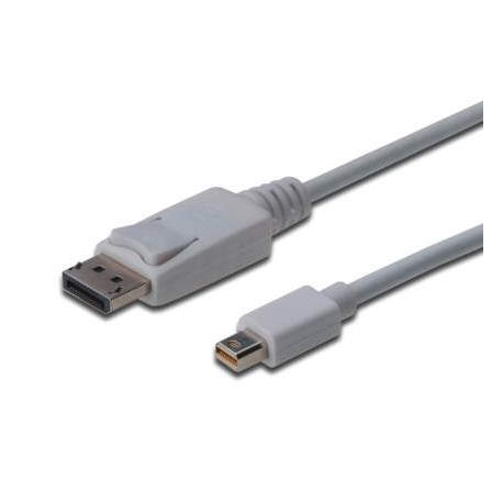 ASSMANN Electronic mini DP - DP, 3m mini DisplayPort DisplayPort Blanco AK-340102-030-W