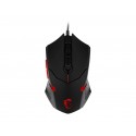MSI Interceptor DS B1 USB Óptico 1600DPI Ambidextro Negro, Rojo  S12-0401250-EB5