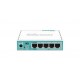 Mikrotik RB750GR3 router Gigabit Ethernet Turquesa, Blanco
