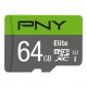 PNY Elite memoria flash 64 GB MicroSDXC Clase 10 P-SDUX64U185GW-GE