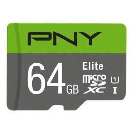 PNY Elite memoria flash 64 GB MicroSDXC Clase 10 P-SDUX64U185GW-GE